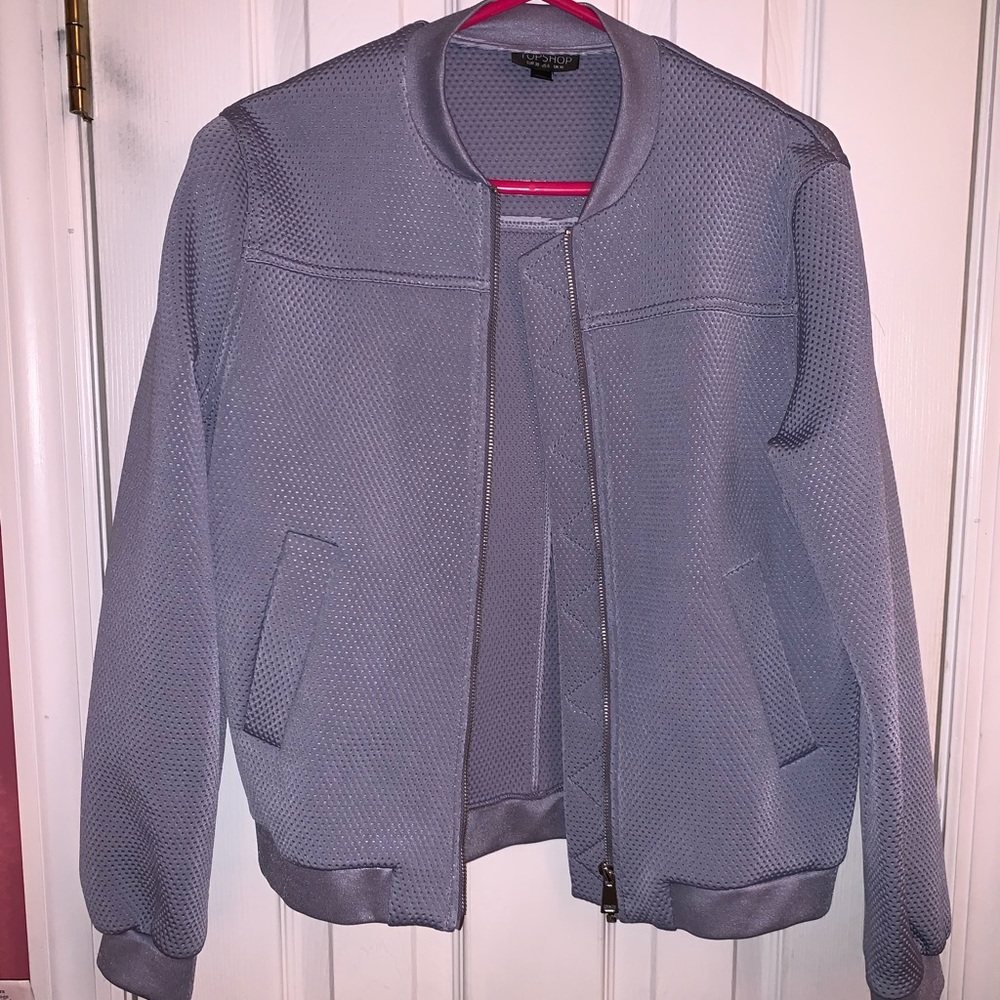 TOPSHOP NEOPRENE JACKET.